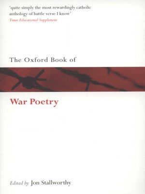 cover image of The Oxford book of war poetry